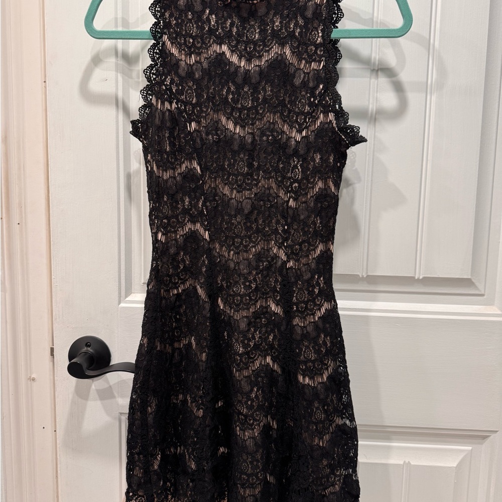 Francesca's Collections Black Lace Dress